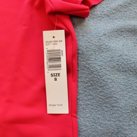 Brand New Tiana B. Womens Dress,  A-Line with Flutter Sleeve, Sz 8 - Picture 4 of 5